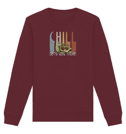 Gechillt gemütliche Schildkröte - Organic Basic Unisex Sweatshirt