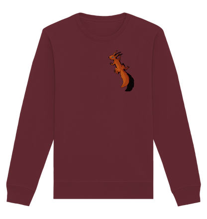 Süßes Eichhörnchen klettert - Organic Basic Unisex Sweatshirt