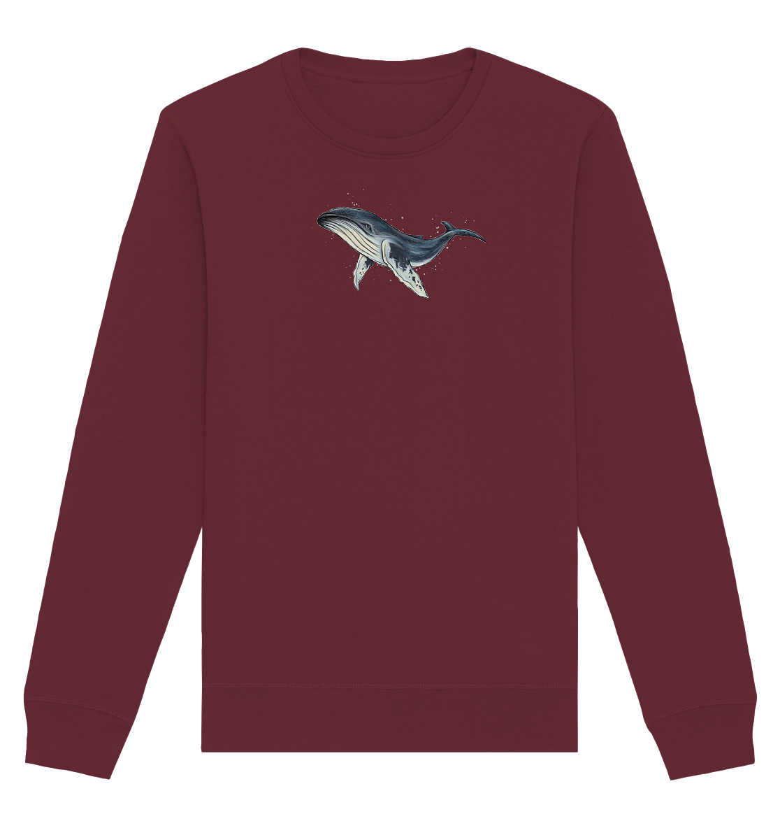 Tiefsee Ozean-Riese Buckelwal - Organic Basic Unisex Sweatshirt
