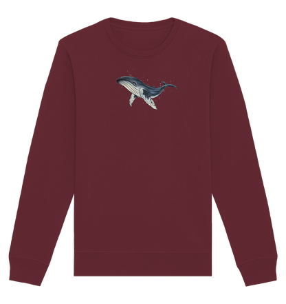 Tiefsee Ozean-Riese Buckelwal - Organic Basic Unisex Sweatshirt