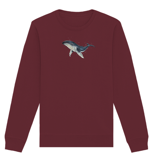 Tiefsee Ozean-Riese Buckelwal - Organic Basic Unisex Sweatshirt