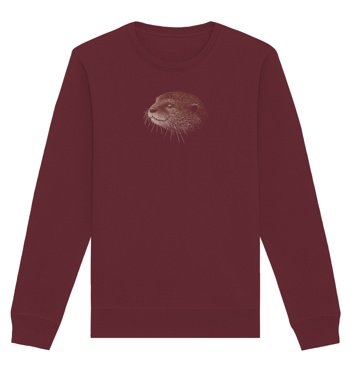 Otter Bleistift Zeichnung KritzelKunst - Organic Basic Unisex Sweatshirt