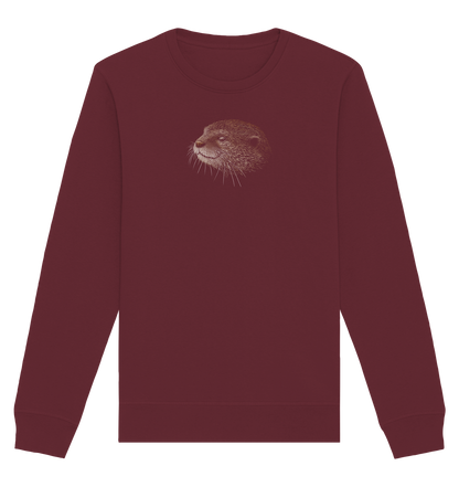 Otter Bleistift Zeichnung KritzelKunst - Organic Basic Unisex Sweatshirt