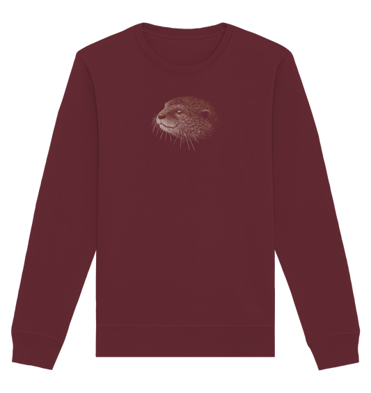 Otter Bleistift Zeichnung KritzelKunst - Organic Basic Unisex Sweatshirt