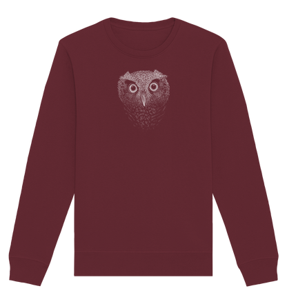 Eule Kritzelkunst Illustration - Organic Basic Unisex Sweatshirt