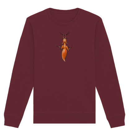 Rotes Eichhörnchen hängt ab - Organic Basic Unisex Sweatshirt