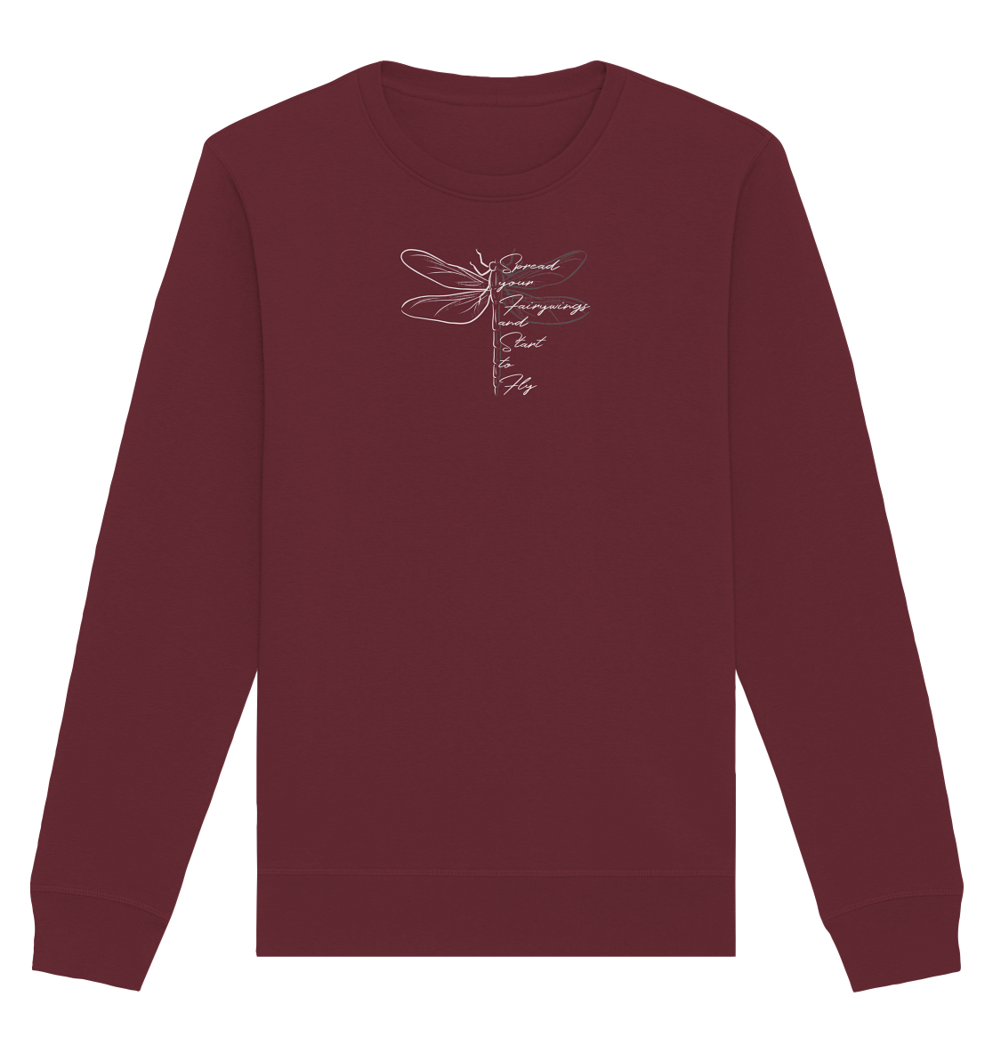 Breite die Flügel aus und flieg los | Libelle - Organic Basic Unisex Sweatshirt