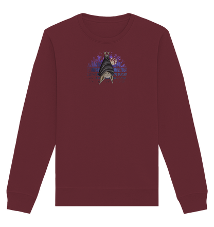 Fledermaus in blauer Nacht - Organic Basic Unisex Sweatshirt