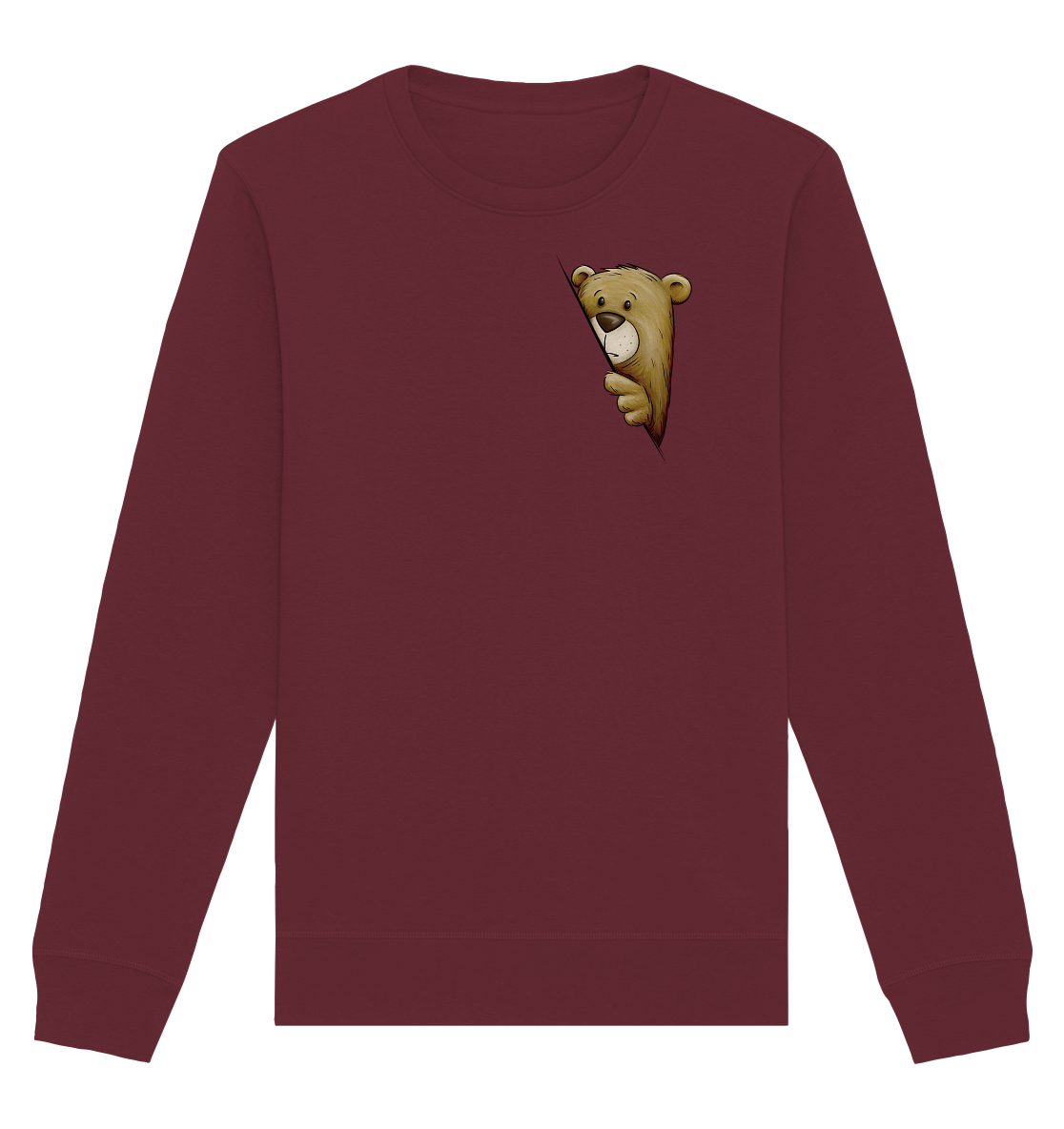 Funky Bär Illustration - Organic Basic Unisex Sweatshirt