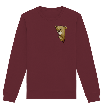 Funky Bär Illustration - Organic Basic Unisex Sweatshirt