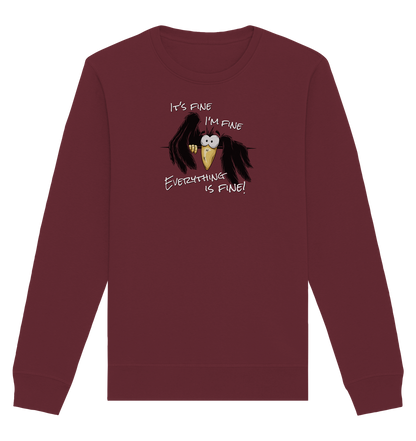 I’m Fine Rabe | Alles Gut Krähe - Organic Basic Unisex Sweatshirt