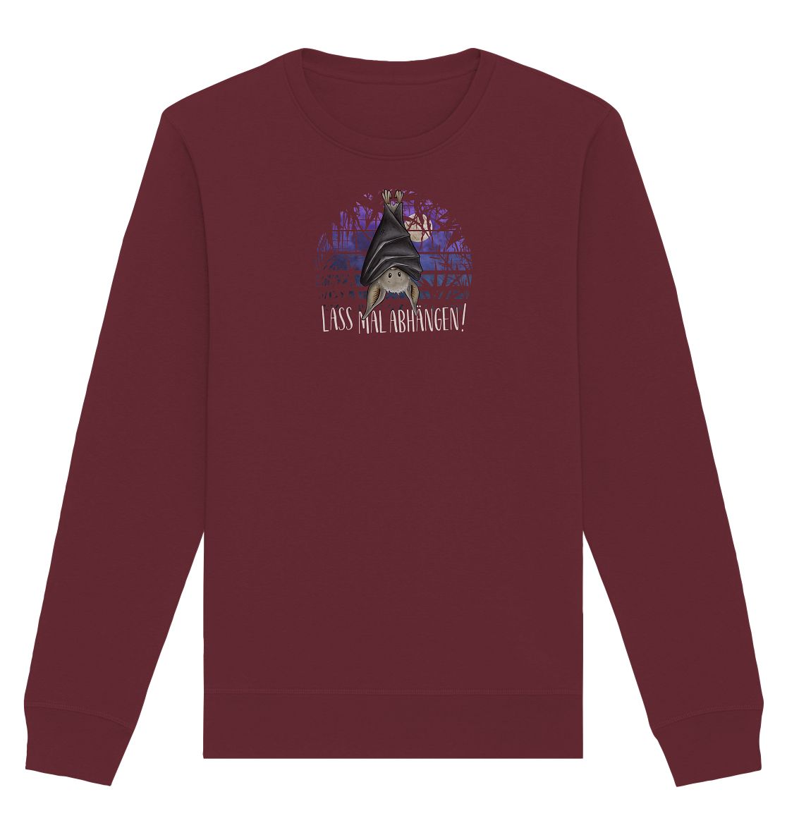 Lass mal abhängen Fledermaus - Organic Basic Unisex Sweatshirt