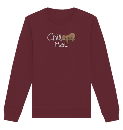 Chill Mal schläfriger Braunbär - Organic Basic Unisex Sweatshirt
