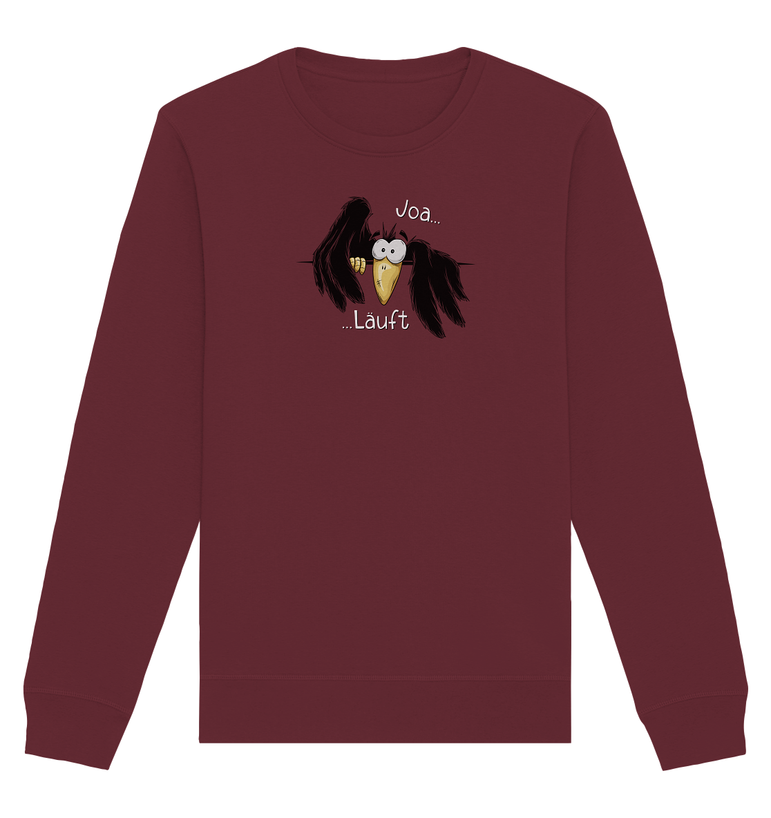 Joa Läuft Krähe gechillter Rabe - Organic Basic Unisex Sweatshirt