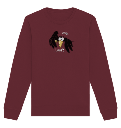 Joa Läuft Krähe gechillter Rabe - Organic Basic Unisex Sweatshirt