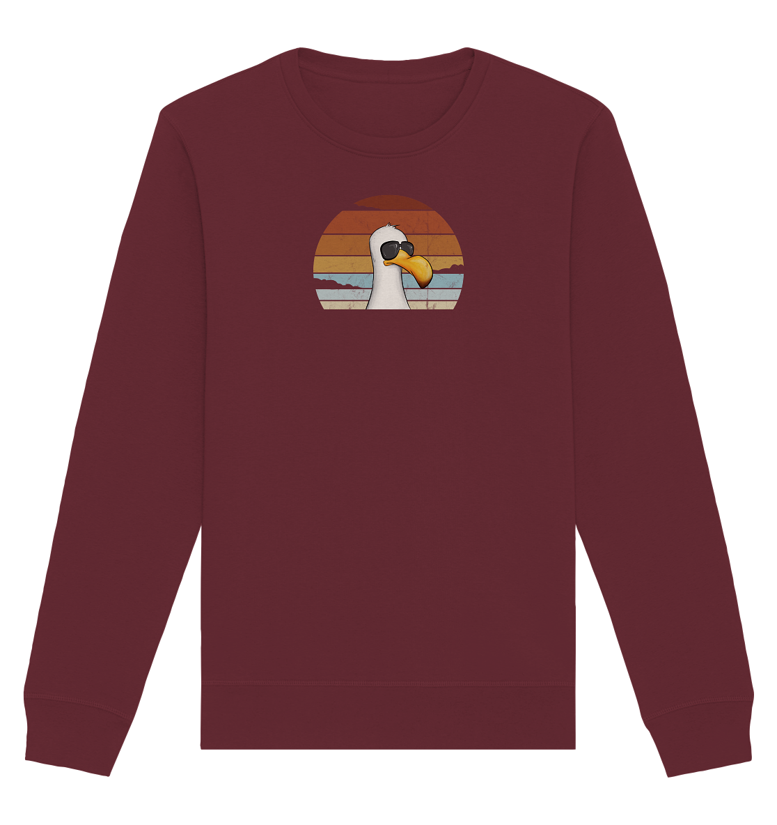 Cool lässige Retro Möwe - Organic Basic Unisex Sweatshirt