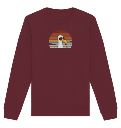 Cool lässige Retro Möwe - Organic Basic Unisex Sweatshirt