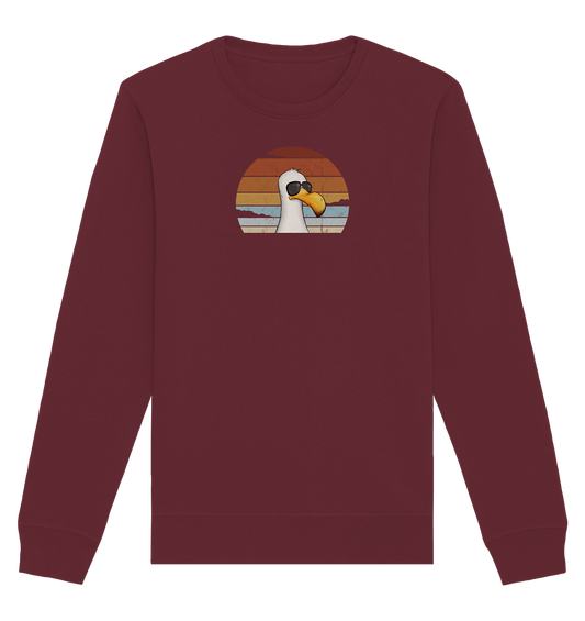 Cool lässige Retro Möwe - Organic Basic Unisex Sweatshirt