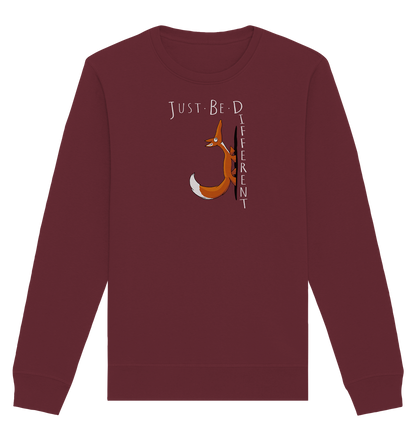 Just Be Different | Sei Anders, kleiner Fuchs - Organic Basic Unisex Sweatshirt