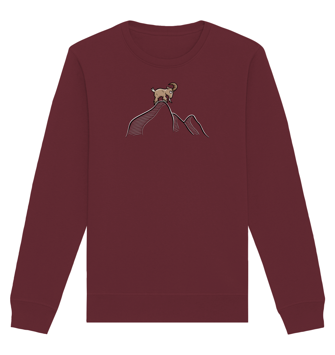 Ziegenbock in den Bergen - Organic Basic Unisex Sweatshirt