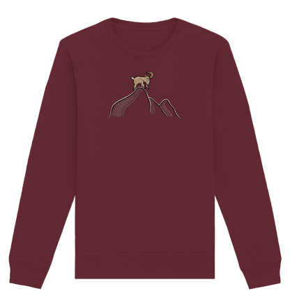 Ziegenbock in den Bergen - Organic Basic Unisex Sweatshirt