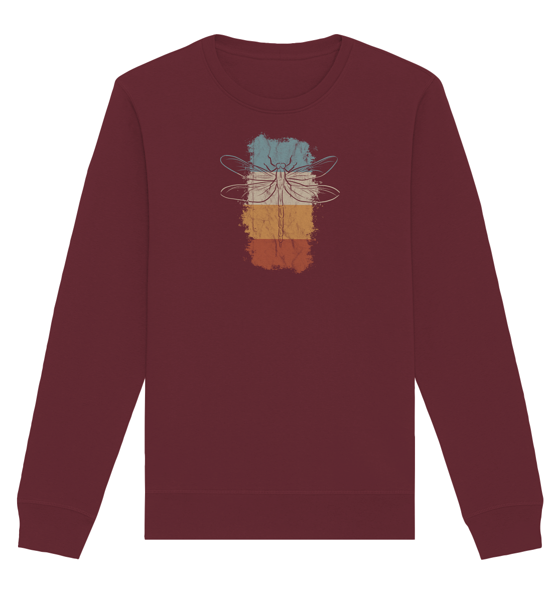 Retro Kunst Libelle | Vintage Dragonfly - Organic Basic Unisex Sweatshirt