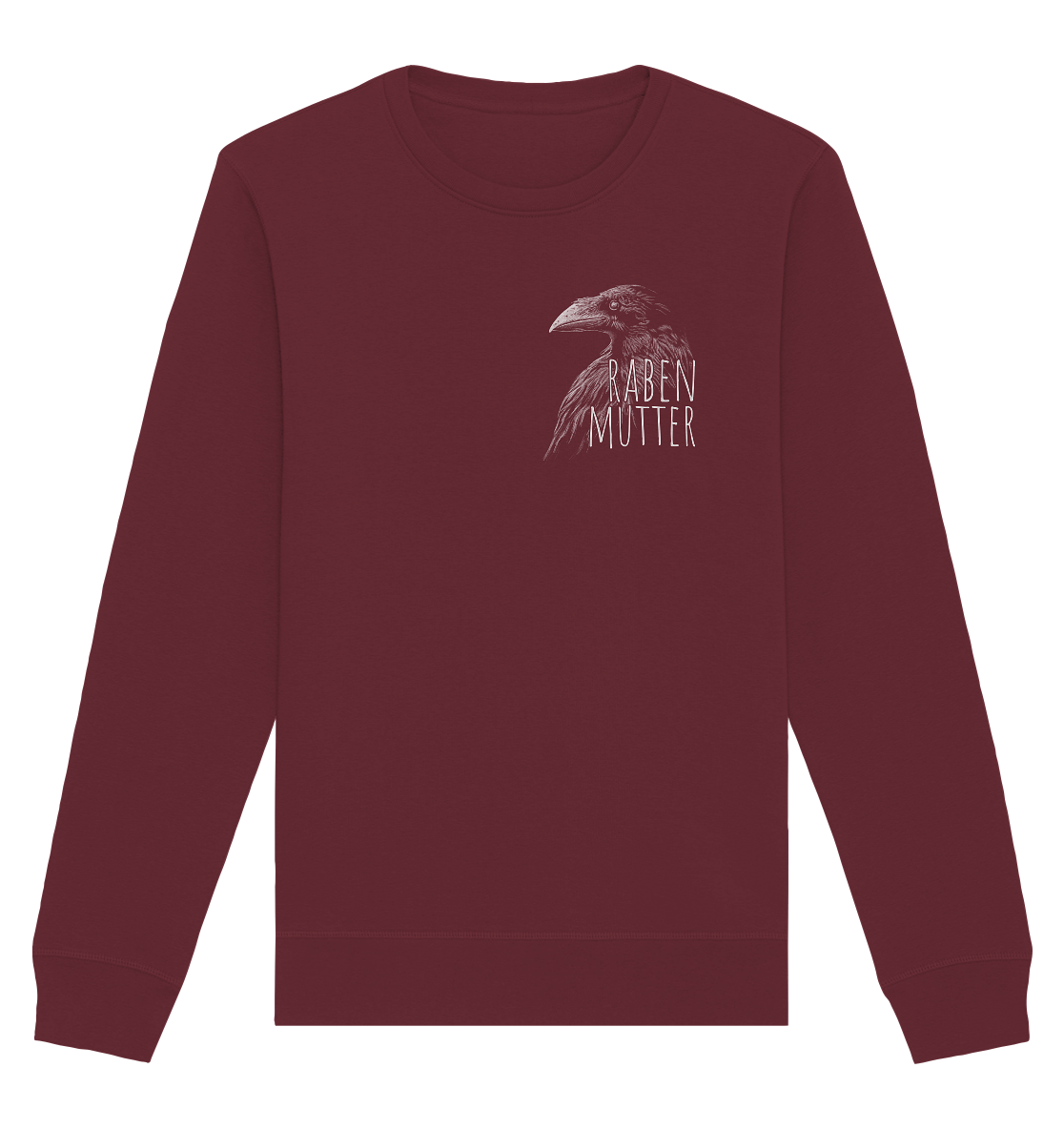 Rabenmutter schwarze Krähe Rabe - Organic Basic Unisex Sweatshirt