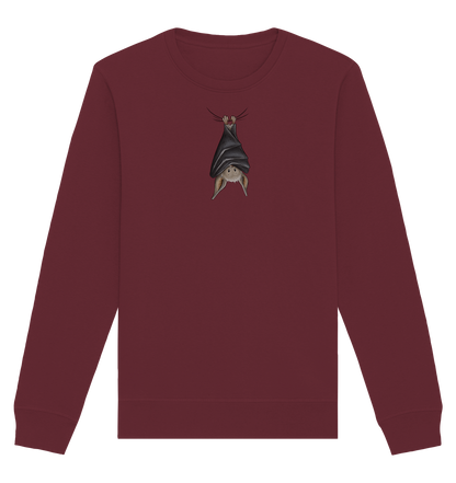 Lustig chillende Fledermaus - Organic Basic Unisex Sweatshirt