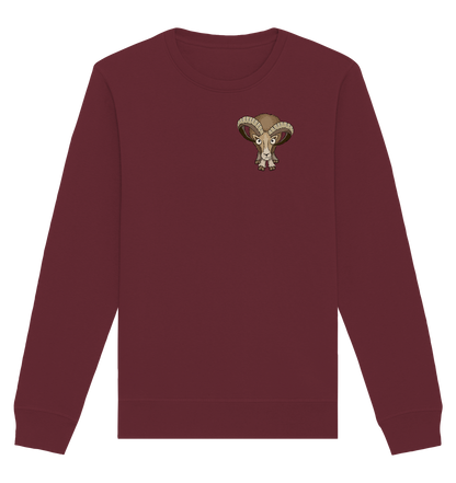 Bockiges Mufflon Widder Schafbock - Organic Basic Unisex Sweatshirt