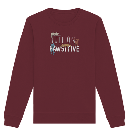 Full On Pawsitive! Gechillte Katzen - Organic Basic Unisex Sweatshirt