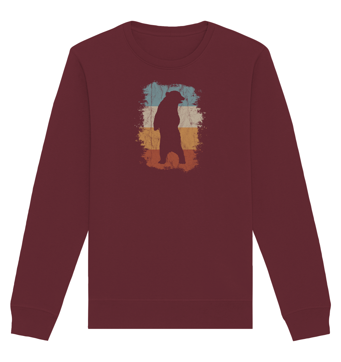 Retro Bären-Silhouette - Organic Basic Unisex Sweatshirt
