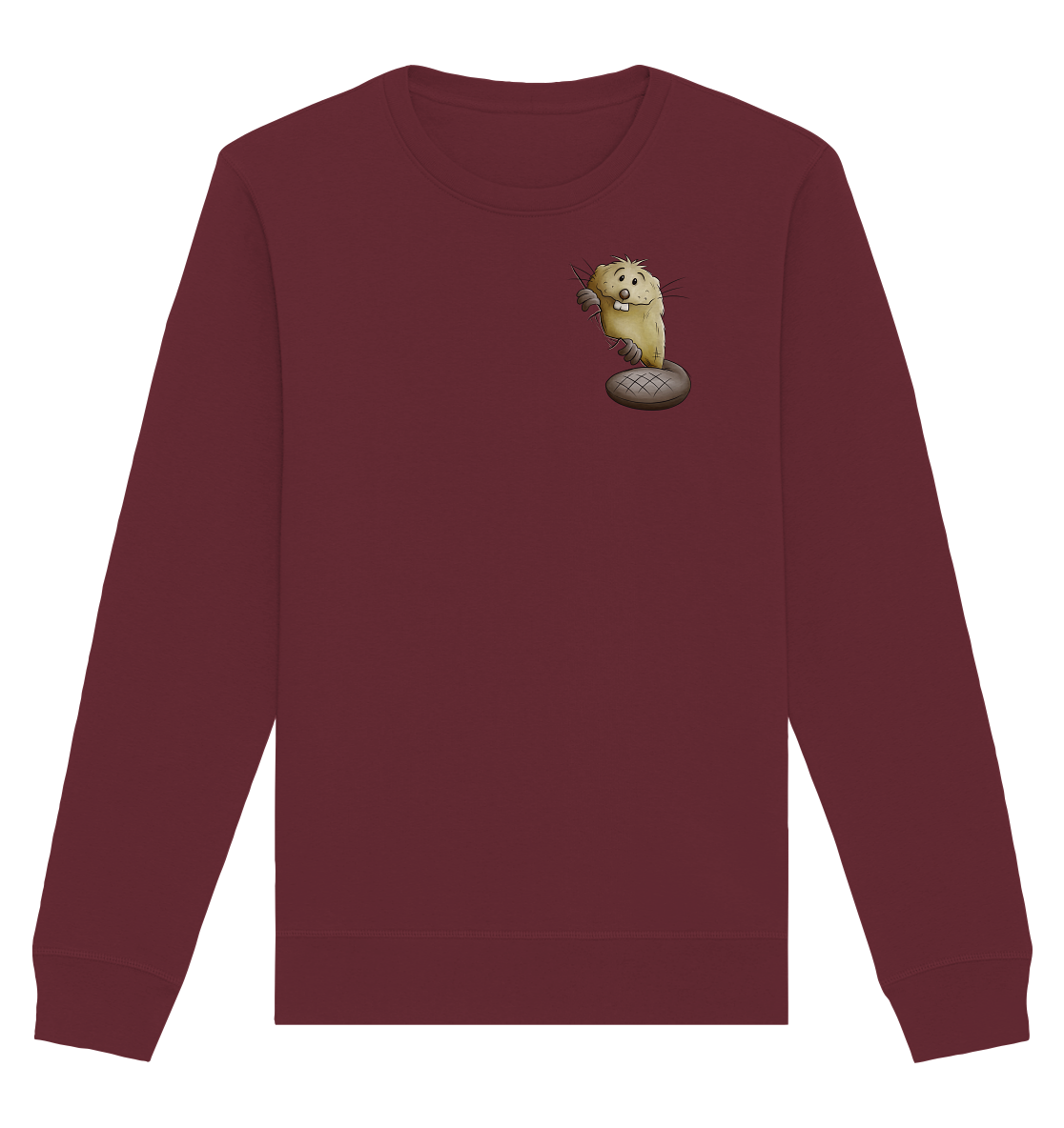 Lustiger frecher Biber - Organic Basic Unisex Sweatshirt