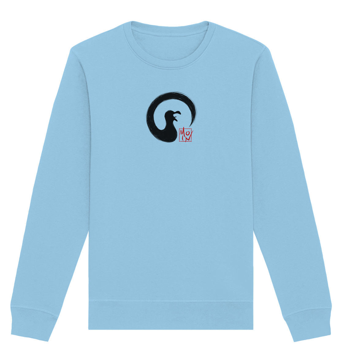 Moin kreischende japanische Enso Möwe - Organic Basic Unisex Sweatshirt