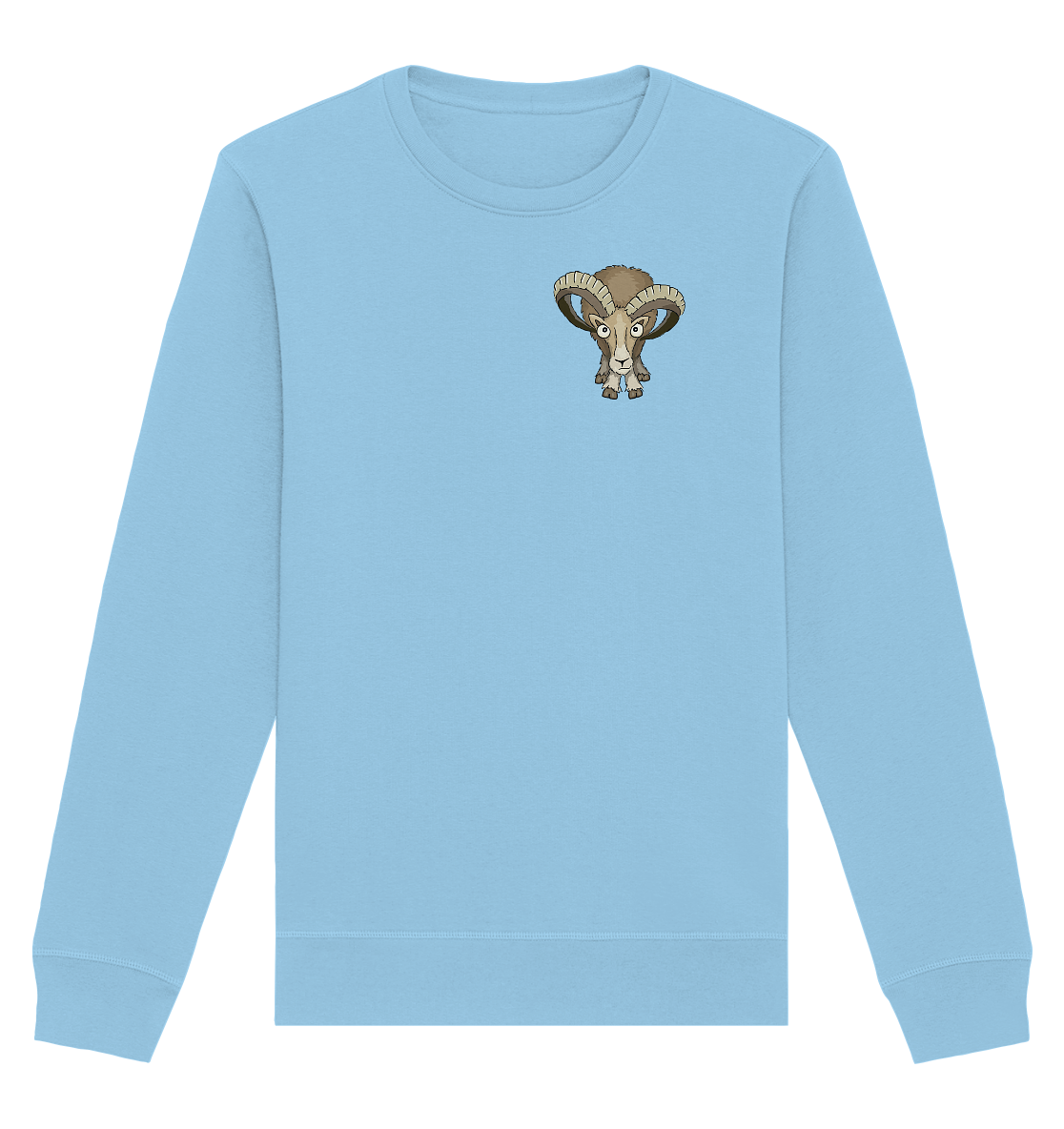 Bockiges Mufflon Widder Schafbock - Organic Basic Unisex Sweatshirt