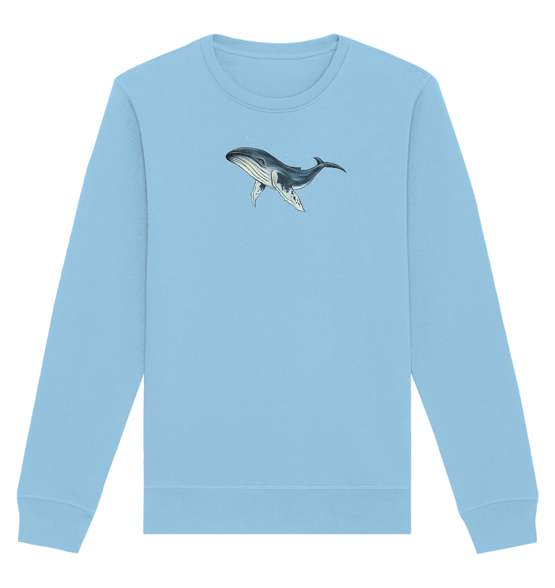 Tiefsee Ozean-Riese Buckelwal - Organic Basic Unisex Sweatshirt