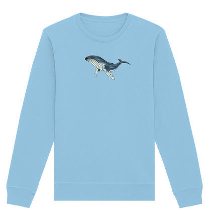 Tiefsee Ozean-Riese Buckelwal - Organic Basic Unisex Sweatshirt