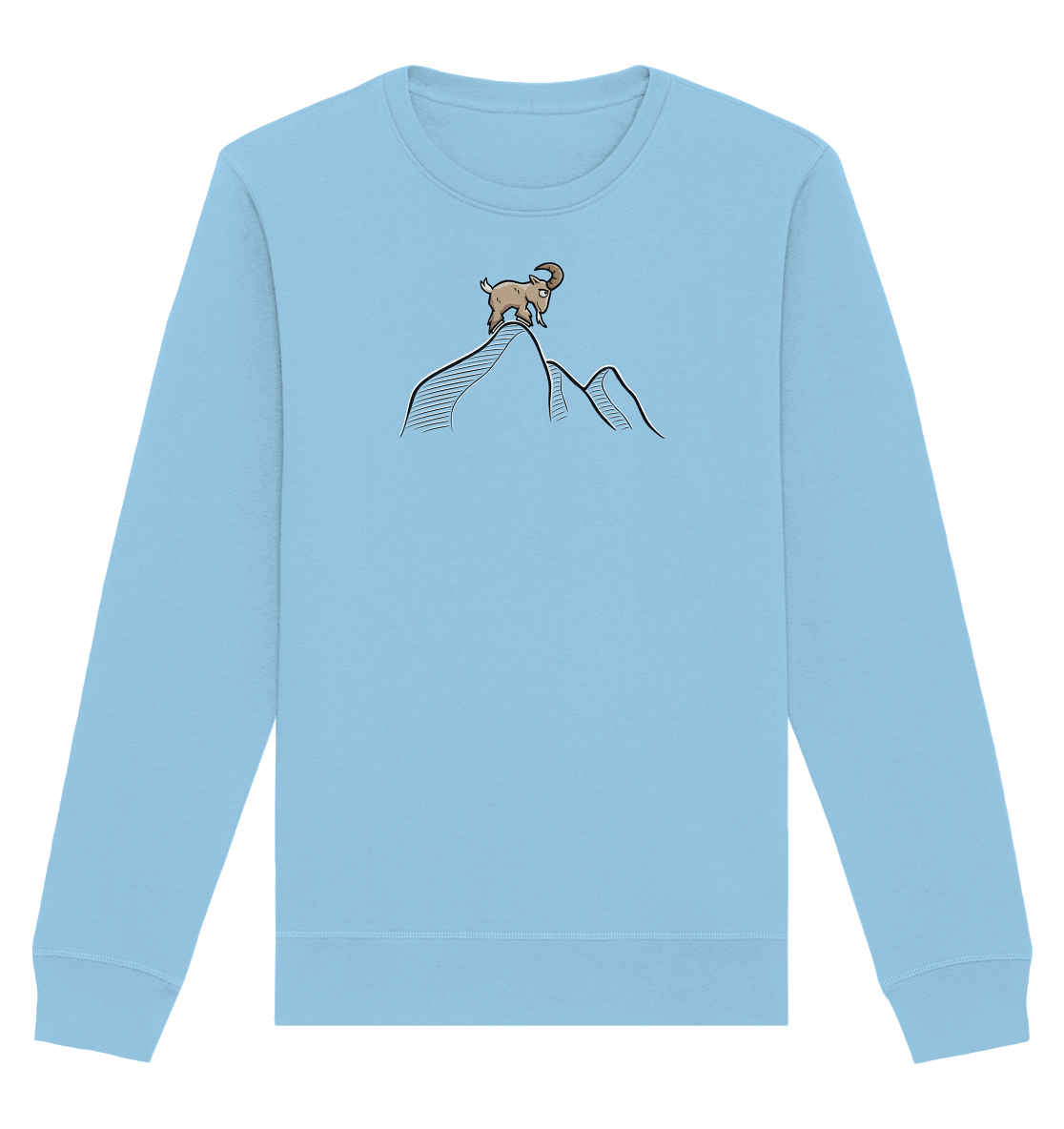 Ziegenbock in den Bergen - Organic Basic Unisex Sweatshirt