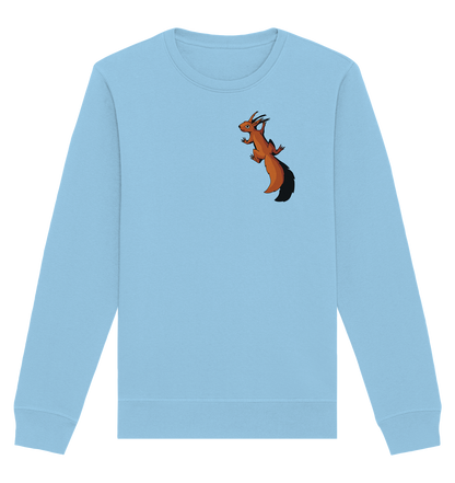 Süßes Eichhörnchen klettert - Organic Basic Unisex Sweatshirt