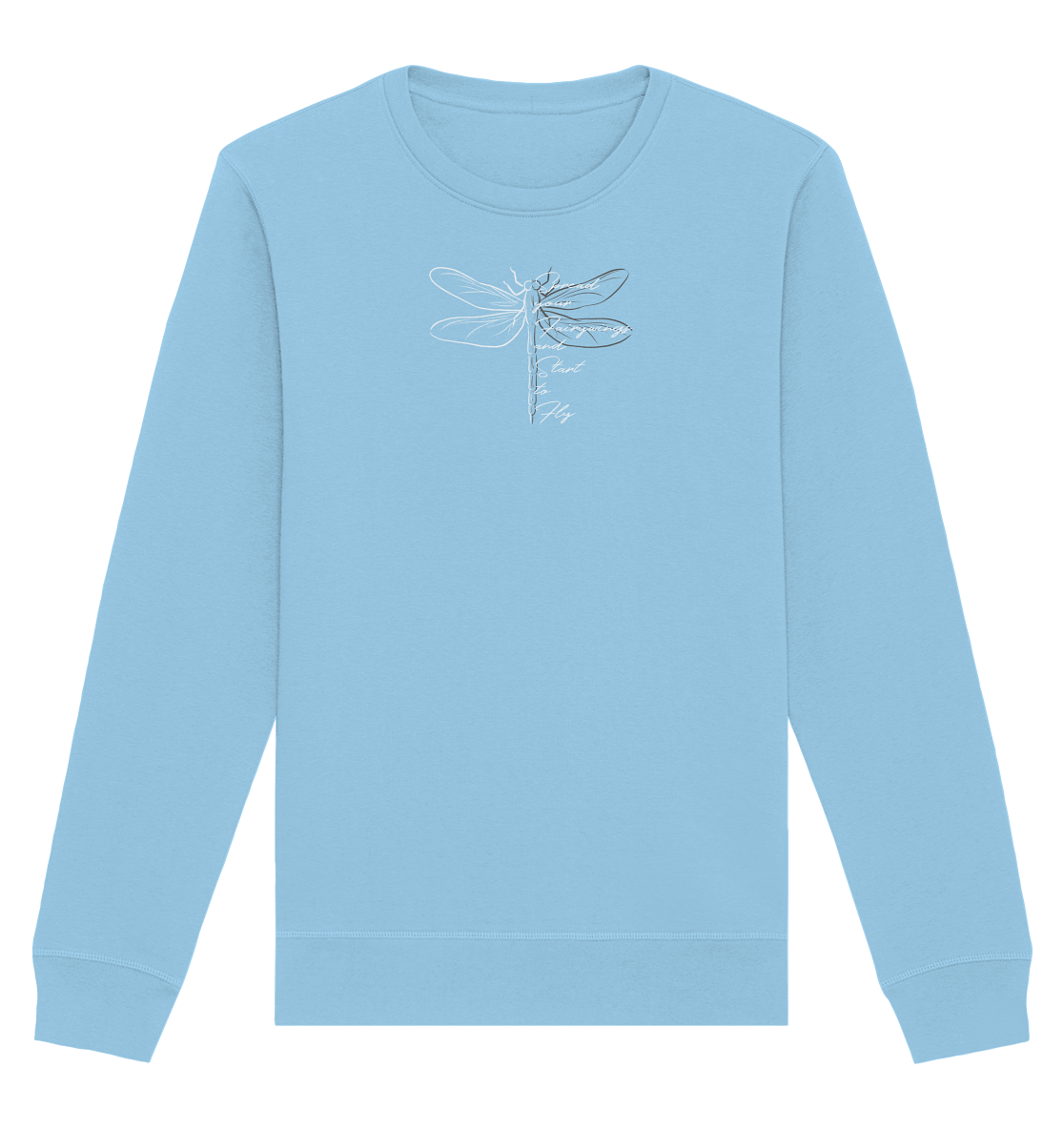 Breite die Flügel aus und flieg los | Libelle - Organic Basic Unisex Sweatshirt