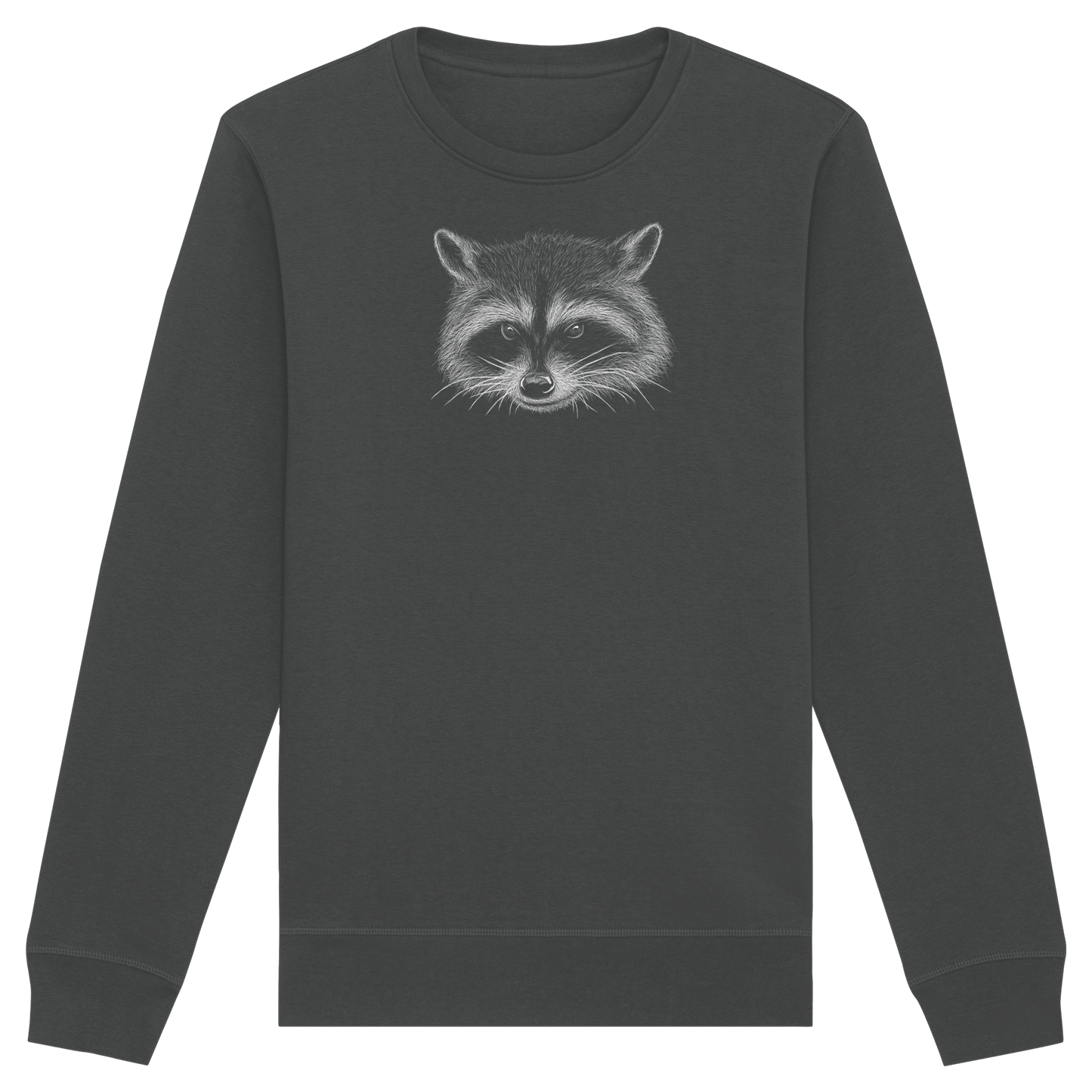 Waschbär Illustration Kritzelkunst - Organic Basic Unisex Sweatshirt