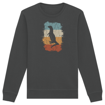 Retro Otter Fischotter Silhouette - Organic Basic Unisex Sweatshirt