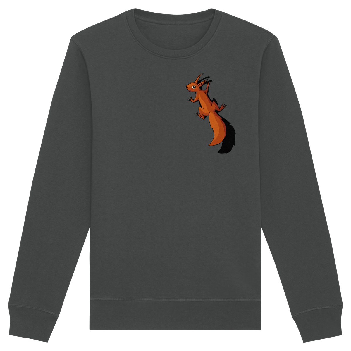 Süßes Eichhörnchen klettert - Organic Basic Unisex Sweatshirt