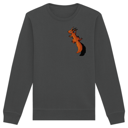 Süßes Eichhörnchen klettert - Organic Basic Unisex Sweatshirt