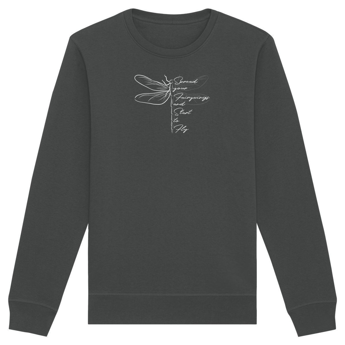 Breite die Flügel aus und flieg los | Libelle - Organic Basic Unisex Sweatshirt