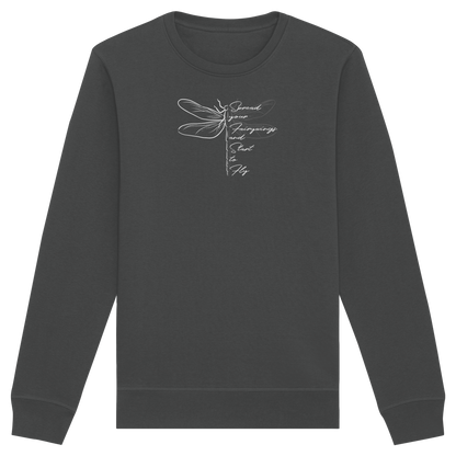 Breite die Flügel aus und flieg los | Libelle - Organic Basic Unisex Sweatshirt