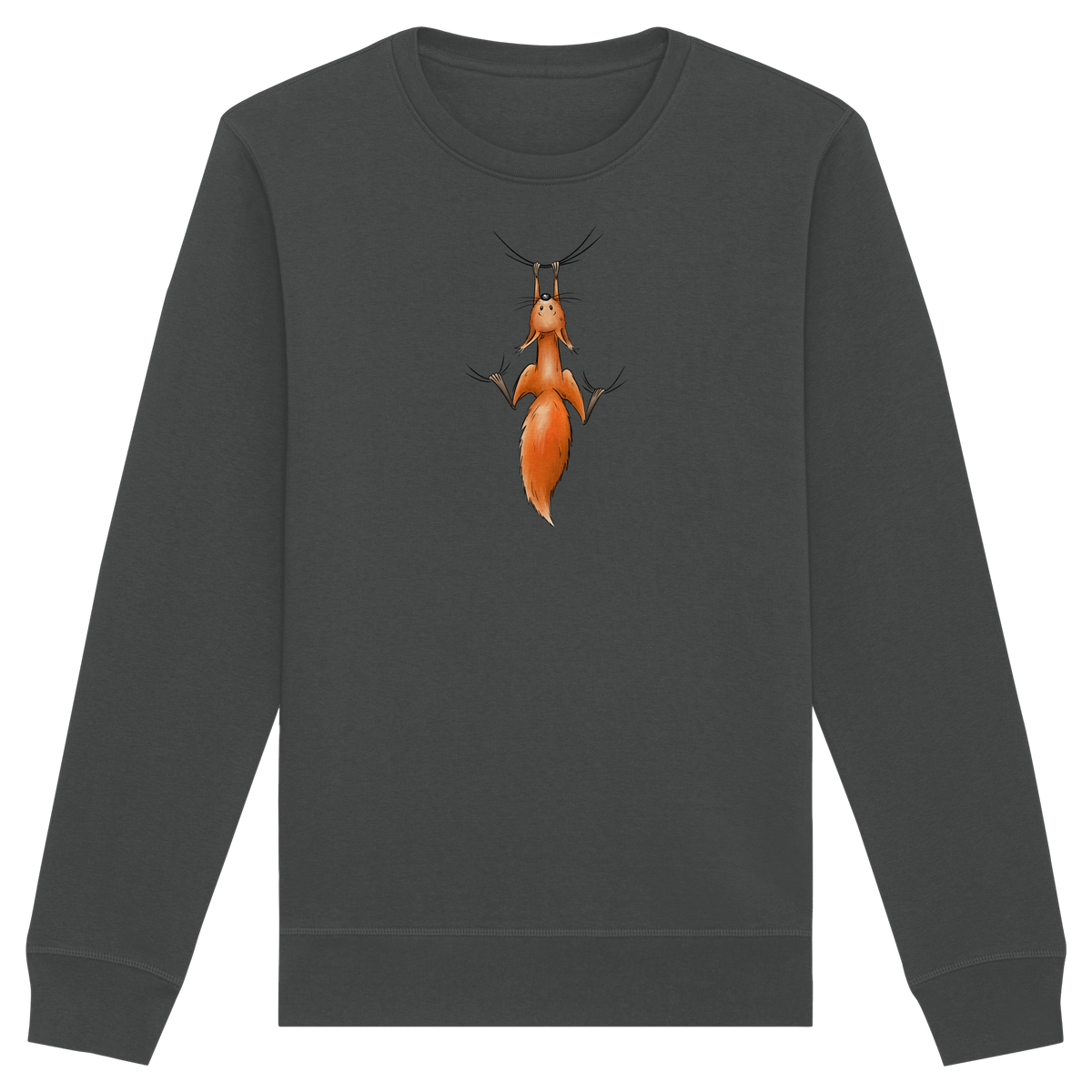 Rotes Eichhörnchen hängt ab - Organic Basic Unisex Sweatshirt