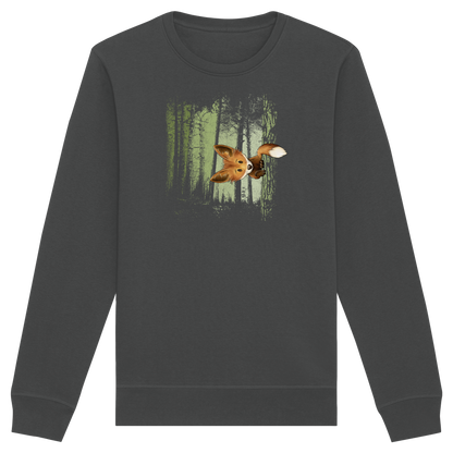 Fuchs im Zwielicht-Wald - Organic Basic Unisex Sweatshirt