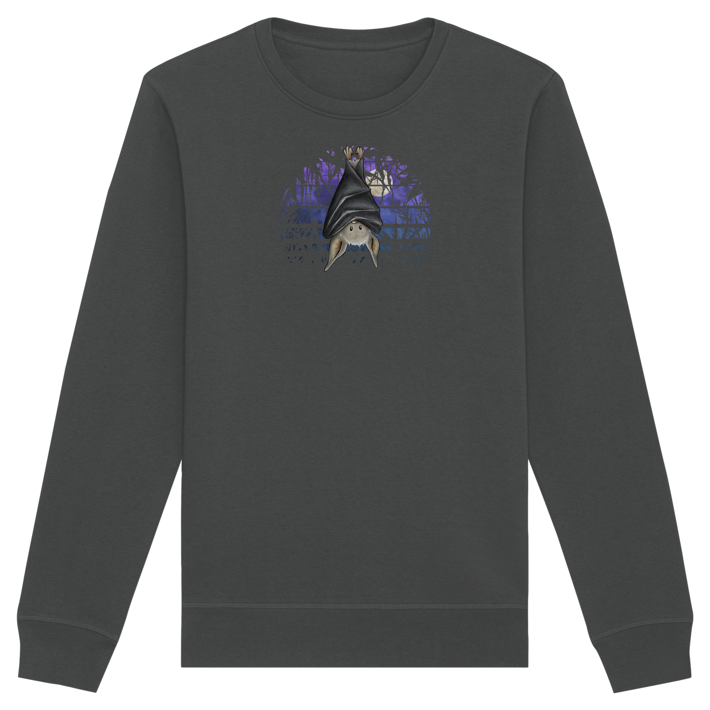 Fledermaus in blauer Nacht - Organic Basic Unisex Sweatshirt