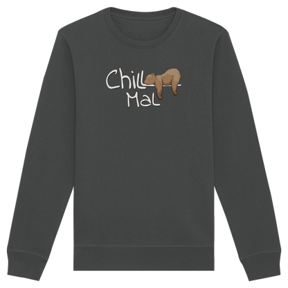 Chill Mal schläfriger Braunbär - Organic Basic Unisex Sweatshirt