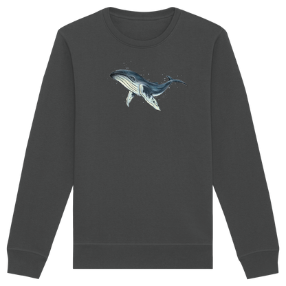 Tiefsee Ozean-Riese Buckelwal - Organic Basic Unisex Sweatshirt